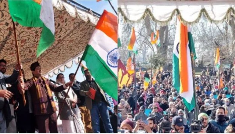 'झंडा उठाने वाला कोई नहीं मिलेगा'.. कहने वाली महबूबा के गढ़ में कश्मीरियों ने फहराया तिरंगा, देखें Video