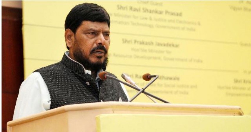 Ramdas Athawale's new slogan on new corona strain, says 