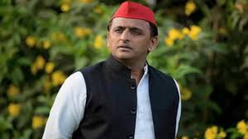 Posters of Akhilesh in the parliamentary constituency, reads, 'Missing since the election'