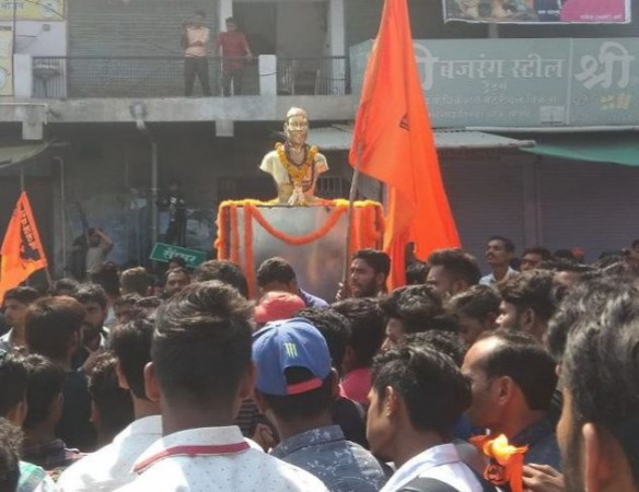 Uproar on the removal of Chhatrapati Shivaji statue, former Chief Minister Shivraj Singh will go to Sonsar