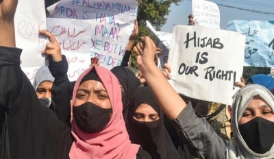 Hijab issue echoed in Karnataka assembly, slogans of 'Bharat Mata ki Jai' and anti-national