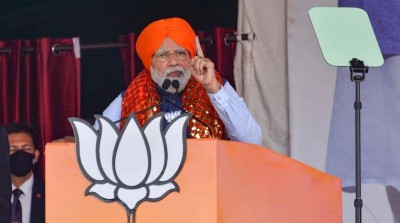 PM Narendra Modi while addressing a public meeting in Abohar said, today the whole of Punjab wants a double engine government