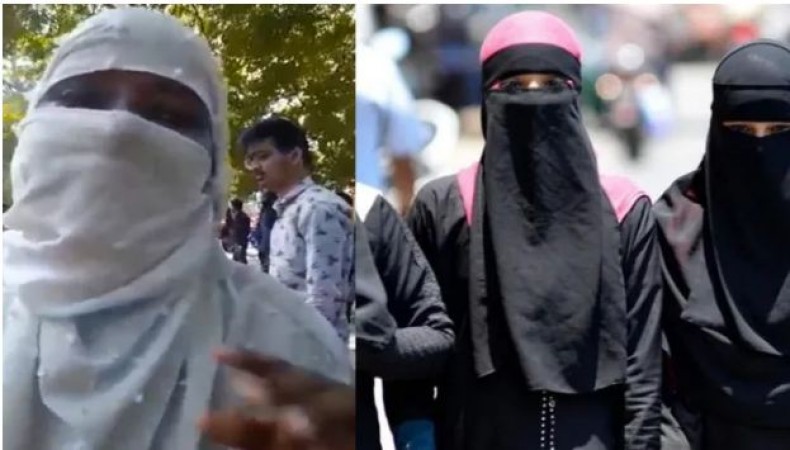 UP Elections: There was a ruckus on casting vote by taking off the mask, Muslim women created a ruckus