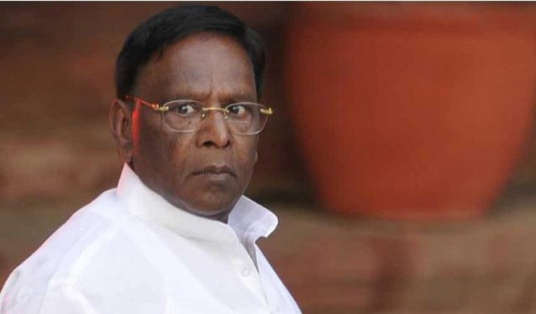 Political crisis on CM Narayanasamy chair, power test in Puducherry today