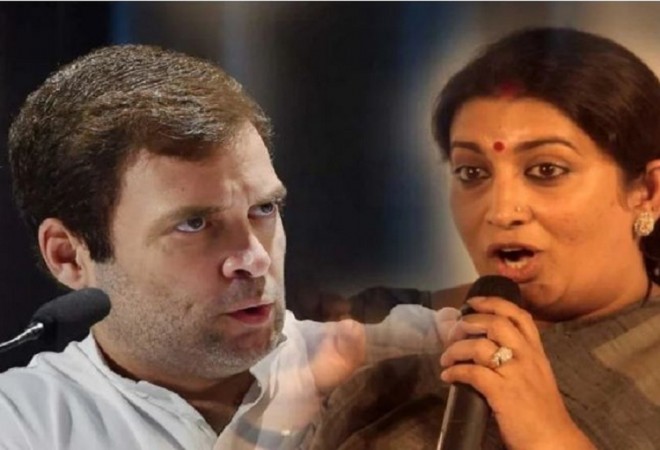 Smriti Irani targets Rahul Gandhi for insulting North India