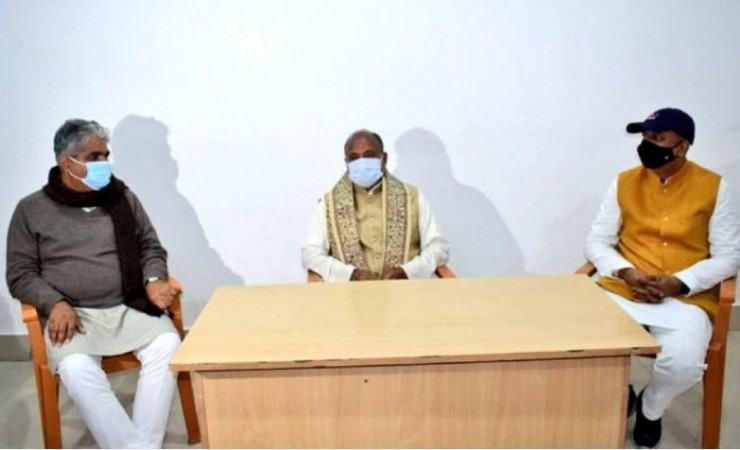 Bhupendra Yadav-Sanjay Jaiswal meet RCP Singh over Nitish cabinet expansion