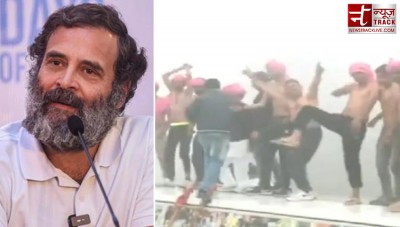 Rahul's supporters do not feel cold, VIDEO of shirtless dance goes viral