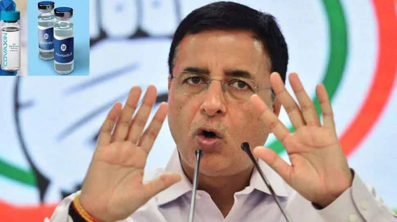 Surjewala's question on corona vaccine, asks, 'will the poor and underprivileged be vaccinated for free?'