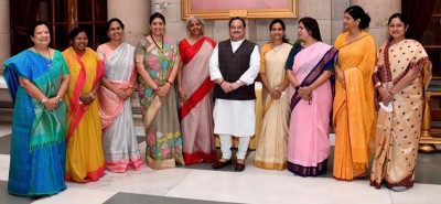 Women ministers dressed in 'special sarees' graced PM Modi's new team