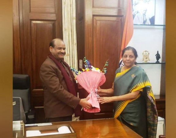 Finance Minister Nirmala Sitharaman meets Speaker Om Birla