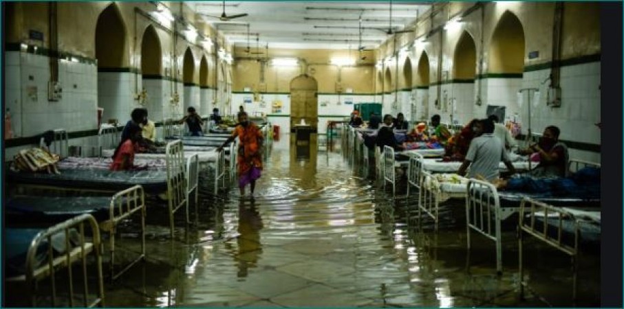 Politics started over water-filled in Osmania General Hospital