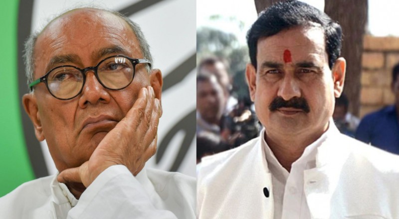 Diggi accuses Doval, Narottam Mishra said- 'Why don't you question Zakir'
