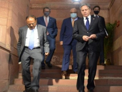 US Secretary of State Blinkon meets NSA Doval before PM Modi
