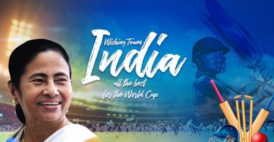 टीम इंडिया को वर्ल्ड कप के लिए ममता बनर्जी ने दी शुभकामनाएं, जवाब मिला 'जय श्री राम'