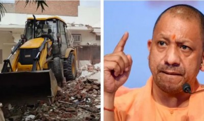 Yogi's bulldozer is trampling the 'illegal empire' of mafia, property worth crores demolished in just 3 months