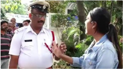 'Papa is our MLA...', BJP MLA's daughter clashed with policemen, also misbehaved with media