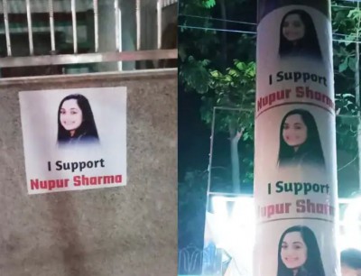 Posters of 'I Support Nupur Sharma' put up overnight in this state, police alert