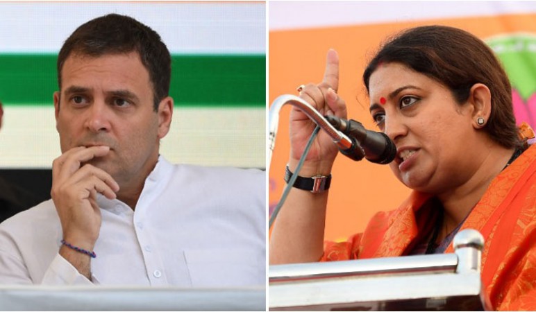 'One who got harassed does not roam openly in Khan Market' Smriti Irani attacks Rahul Gandhi