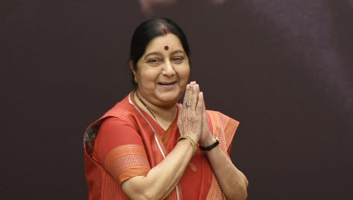 Former External Affairs Minister Sushma Swaraj finally had to vacate her place