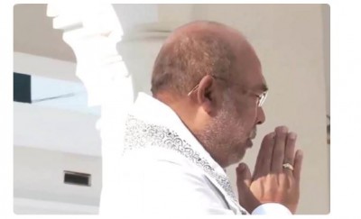 BJP पूर्ण बहुमत से सरकार बनाए, मंदिर में मणिपुर CM बीरेन सिंह ने की प्रार्थना