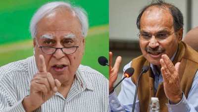 When Kapil Sibal said the attack on Gandhi family, Adhir Ranjan got furious, refused to recognize it