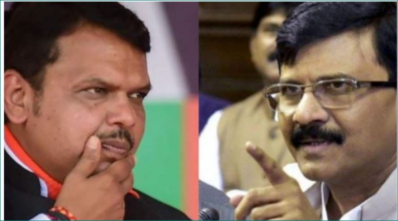 Sanjay Raut provoked on Fadnavis's statements over the police commissioner's case, said, 