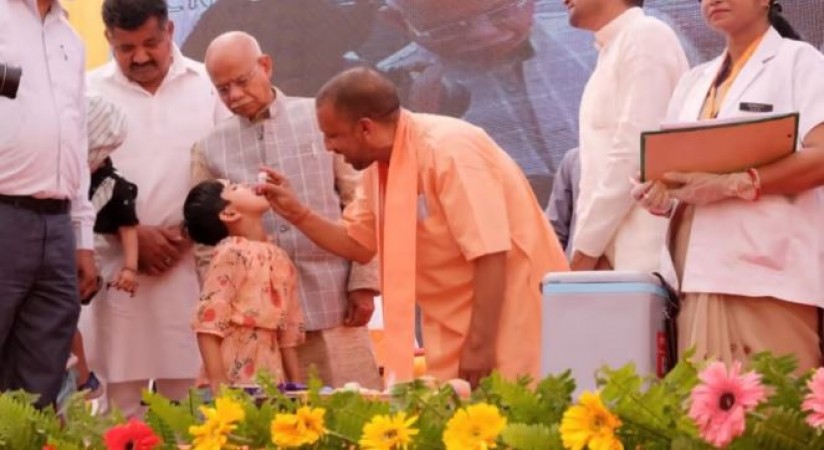 CM Yogi launches polio campaign, said- 'Just think, those who fall in the grip of polio'