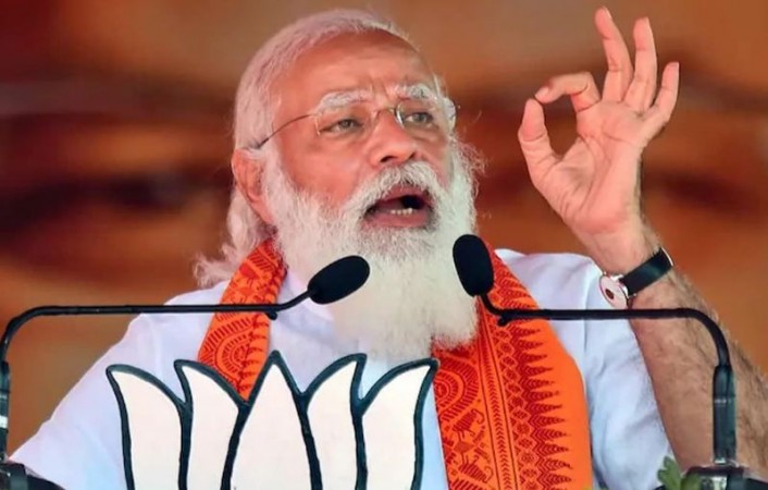 PM Modi speaks in Kharagpur: 'This time in Bengal, BJP govt'