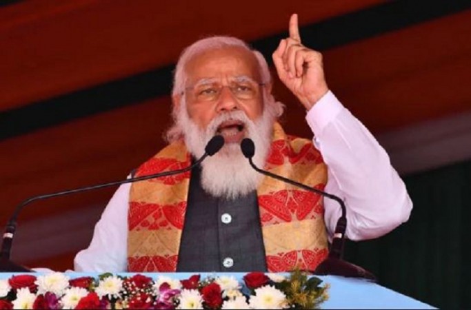 PM Modi's rally in Bengal said - this is land of Rabindranath Tagore, no outsider here