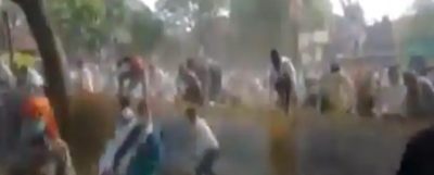 UP Panchayat Election Result: Uncontrollable mob in Hathras broke barricading at counting center