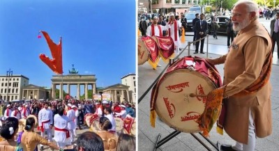 पीएम मोदी के दौरे पर जर्मनी में लहराया गया 'भगवा' ध्वज, भड़क गया विपक्ष