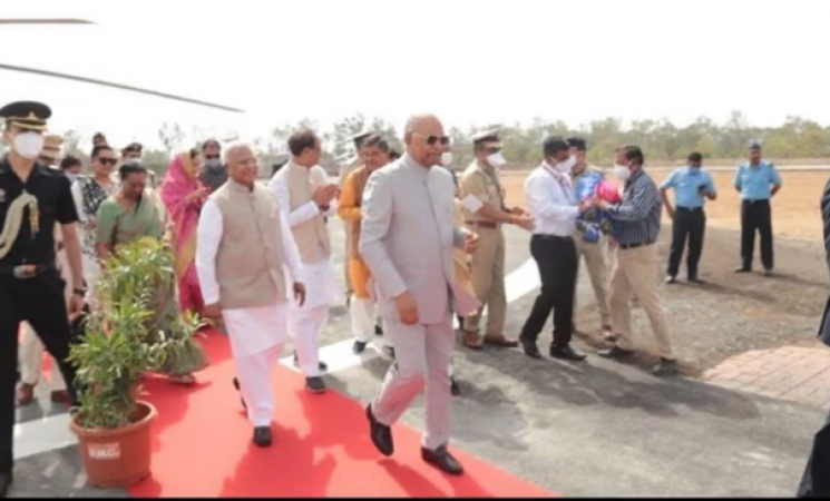 President reached Ujjain, said- 'I have been here for a long time, my memories are linked to this city'