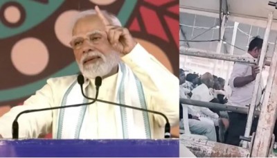 VIDEO: Man tries to breach PM Modi's security amid Morbi accident