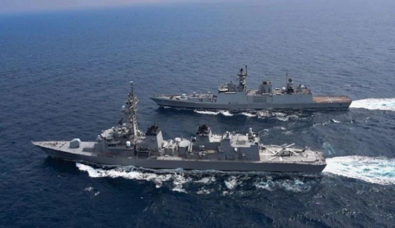 3 countries show naval strength in Bay of Bengal, first phase of exercise completes