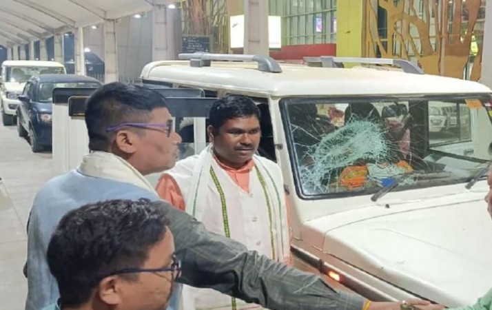 BJP MP's convoy attacked in Tripura, leader narrowly escapes stone pelting