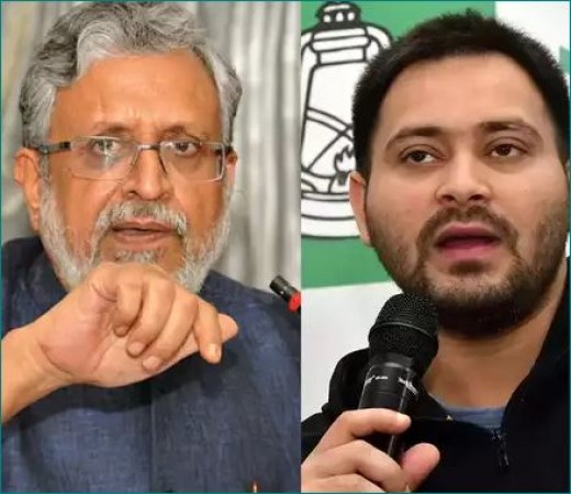 Sushil Kumar Modi attacks Tejashwi after Mewalal Chaudhary stepped down says he should also resign