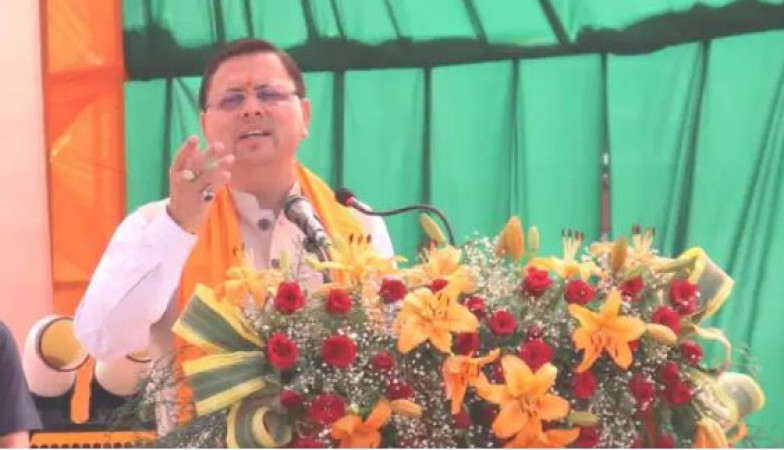 'Fish gets stuck where it opens its mouth', CM Dhami hits out at Trivendra camp