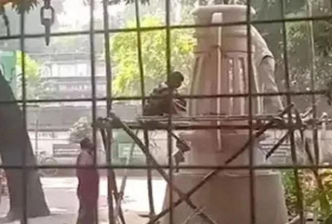 Six-tonne lantern at RJD headquarters goes viral on social media