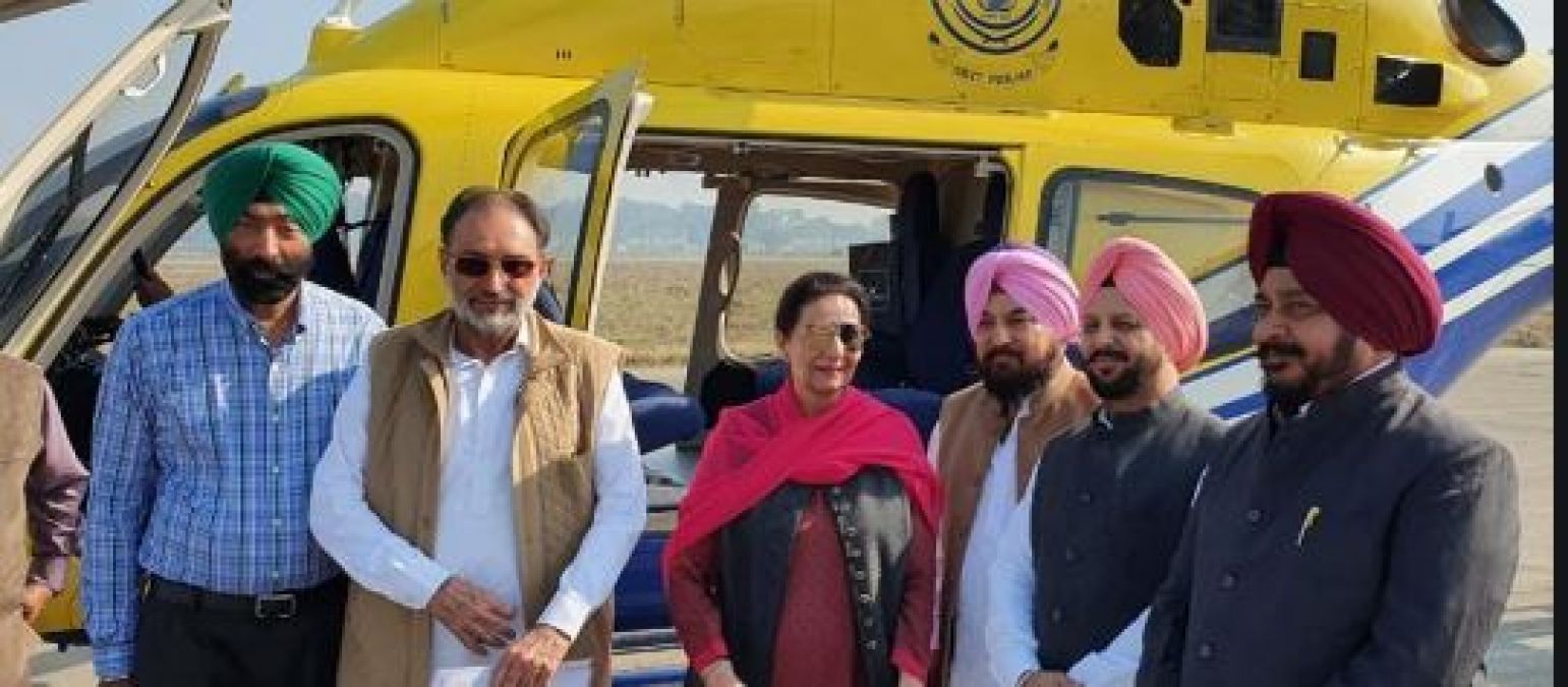 Parneet Kaur reached Patiala by helicopter and met angry MLAs