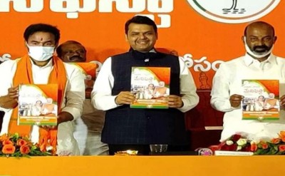 BJP releases its manifesto to conquer Hyderabad