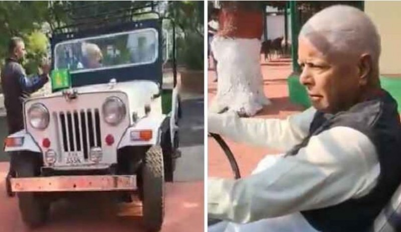 'Lalu Yadav is sick, can't go to court', but can drive jeep