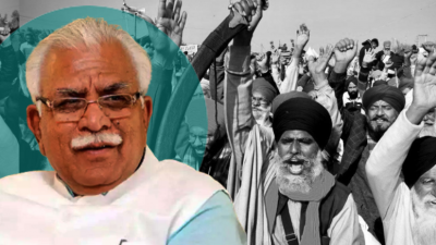 Pick up sticks and 'treat' farmers: Haryana CM's controversial statement on farmers