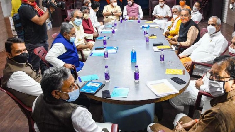 बिहार चुनाव: भाजपा के बड़े नेताओं ने नितीश से की मुलाक़ात, सीट बंटवारे पर बन सकती है बात