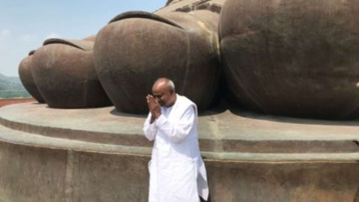 Former PM Deve Gowda visit 'Statue of Unity', PM Modi expressed happiness