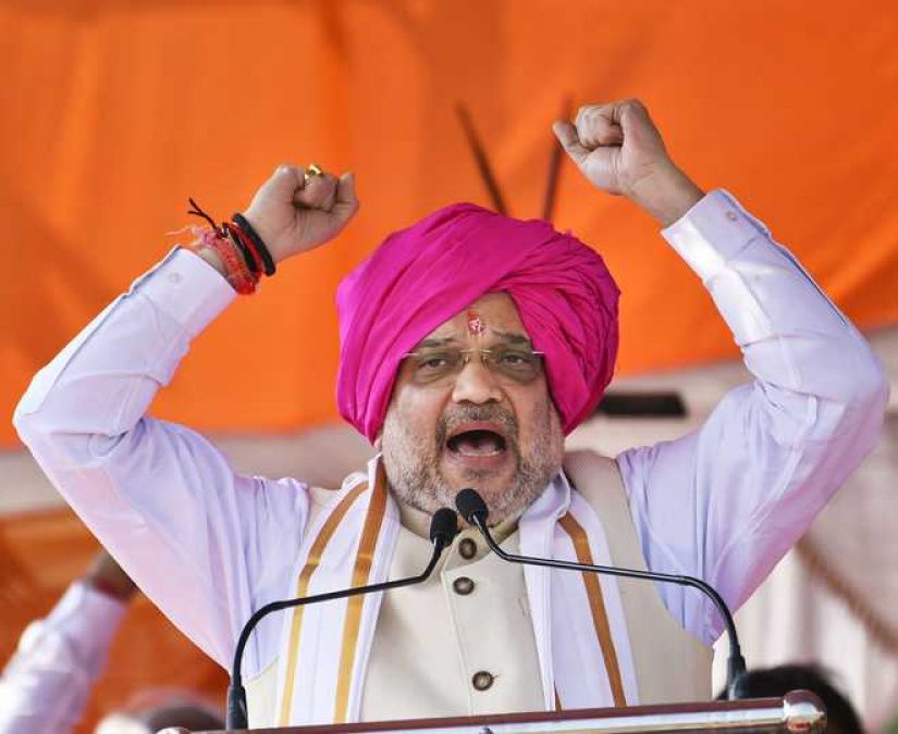 महाराष्ट्र चुनावः अमित शाह का दावा - पीएम मोदी ने अखंड भारत का सपना किया पूरा