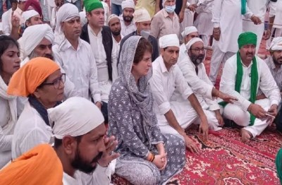 'Priyanka is discussing lakhimpur case... Congress hands stained with Sikh blood'