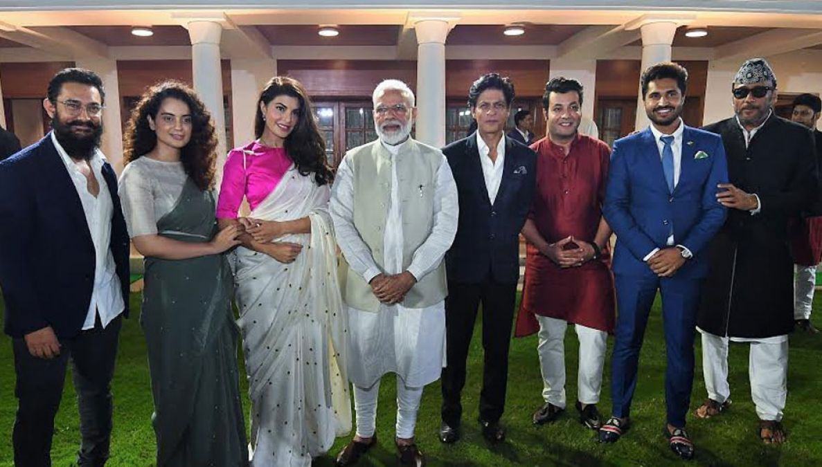 PM Narendra Modi meets Bollywood stars, discusses Gandhi's thoughts