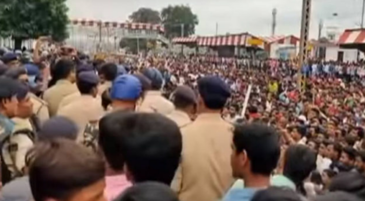 Students protested in Sasaram, fearing heavy losses
