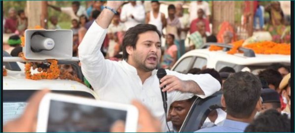 Bihar election: Tejashwi Yadav forgets candidate's name while seeking vote