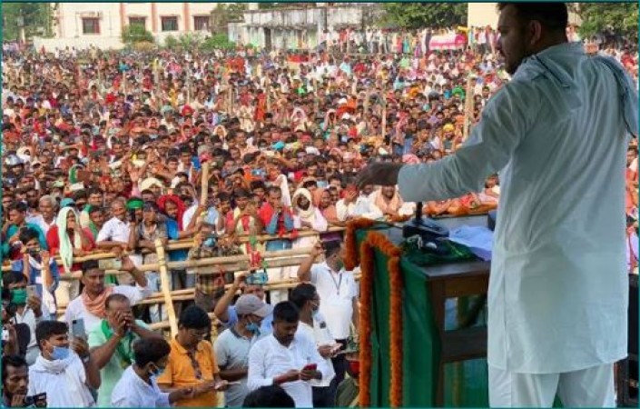 Bihar elections: Tejashwi targeted BJP, said - 'inflation was first witch, now it is bhujai'